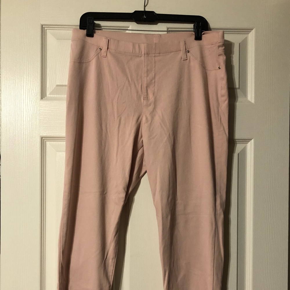 Blush pink jeggings